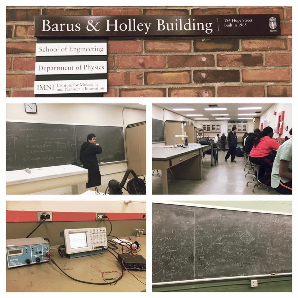 Dr. Ken Ma teaching a lab session at Brown University